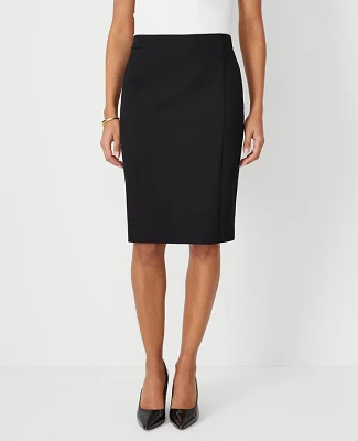 Ann Taylor The Petite Seamed Pencil Skirt Seasonless Stretch - Curvy Fit Women's