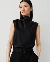 Ann Taylor Cowl Neck Shell Top Women's