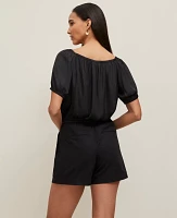 Ann Taylor Bubble Hem Top Women's