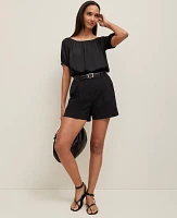 Ann Taylor Bubble Hem Top Women's