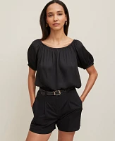 Ann Taylor Bubble Hem Top Women's