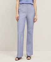 Ann Taylor The Flare Trouser Pant Pinstripe Velvet Morning Women's