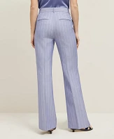 Ann Taylor The Flare Trouser Pant Pinstripe Velvet Morning Women's