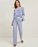 Ann Taylor The Flare Trouser Pant Pinstripe Velvet Morning Women's