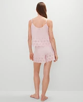 Ann Taylor Eyelet Pajama Set Women's