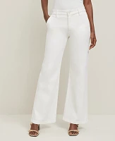 Ann Taylor The Refined Wide-Leg Jean White Women's