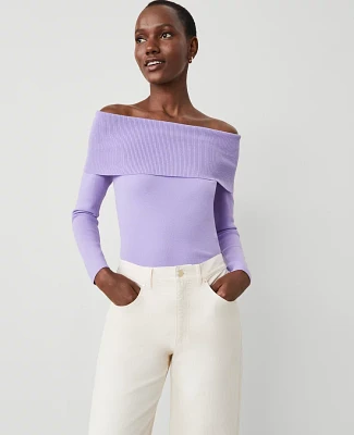 Ann Taylor Off-The-Shoulder Sweater Women's