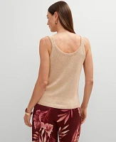 Ann Taylor Scoop Neck Sweater Tank Top Sands Edge Women's