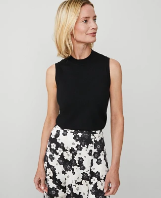 Ann Taylor Crew Neck Sweater Shell Top Women's