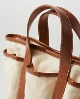 Ann Taylor Weekend Collection Garden Mini Tote Bag Natural Women's