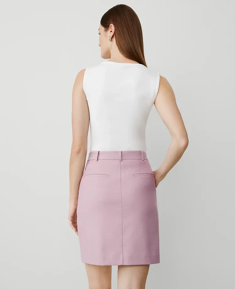 Ann Taylor The Trouser Mini Pocket Skirt Rosy Mauve Women's