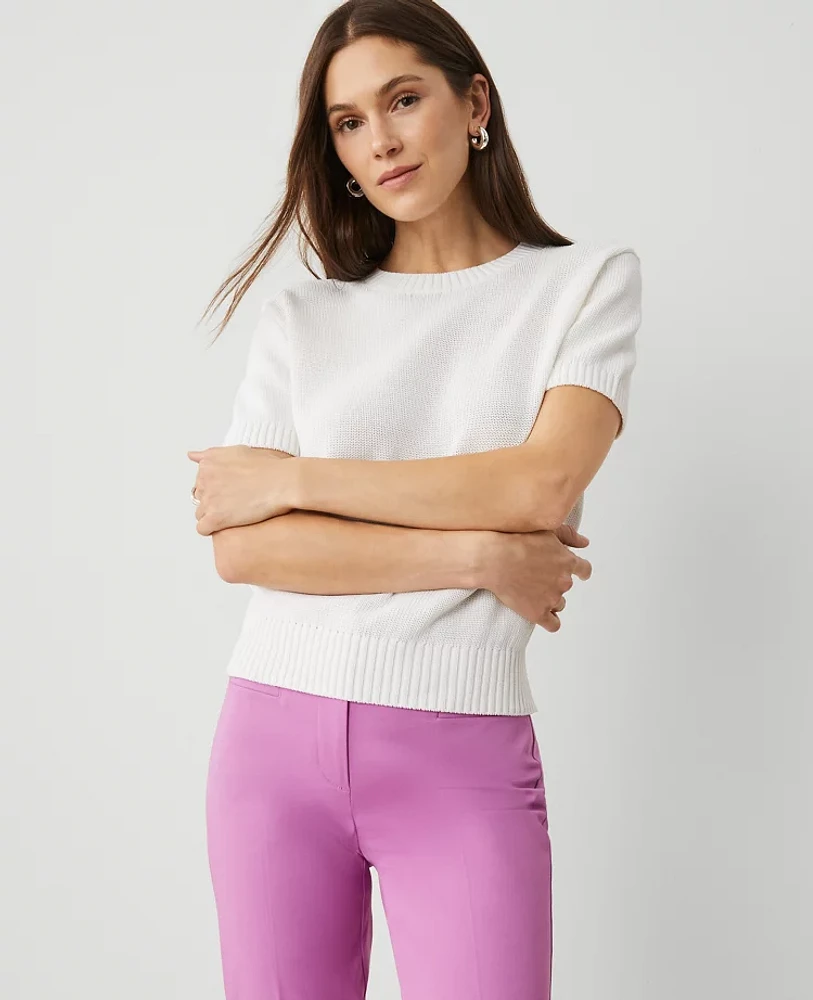 Ann Taylor Petite Modern Sweater T-Shirt Size XL White Women's