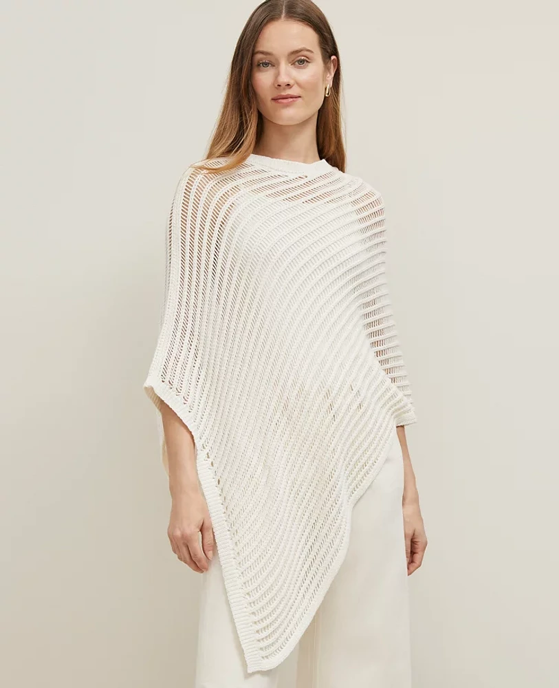 Ann Taylor Crochet Poncho Women's