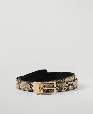 Ann Taylor Reversible Belt Black Multi Women's