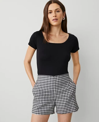 Ann Taylor Petite Square Neck T-Shirt Women's