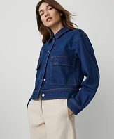 Ann Taylor Weekend Collection Denim Jacket Medium Wash Women's