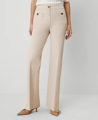 Ann Taylor The Petite Patch Pocket Boot Pant — Curvy Fit 14 Women's