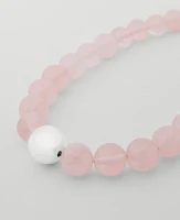 Ann Taylor Stone Ball Statement Necklace Pink Peony Women's