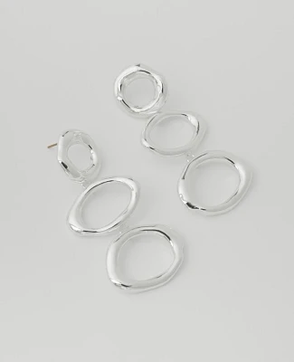 Ann Taylor Triple Loop Drop Earrings Women's