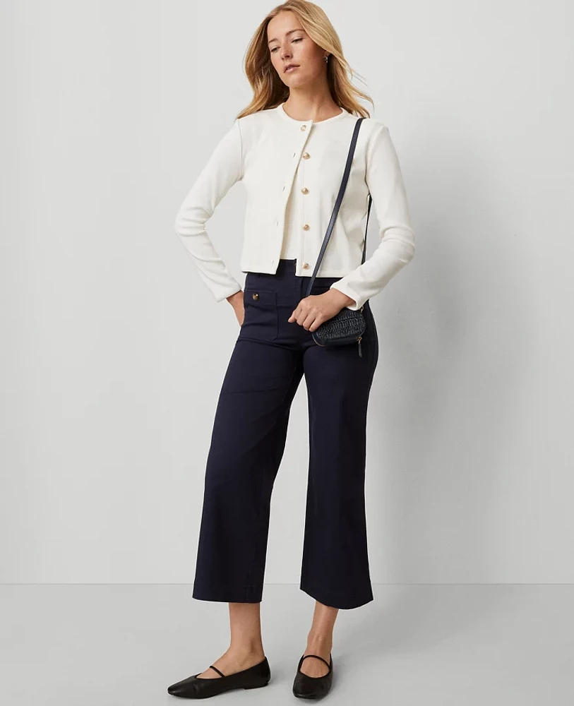 Ann Taylor Weekend Collection Sateen Patch Pocket Pant Women's