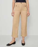 Ann Taylor Weekend Collection Sateen Patch Pocket Pant Women's