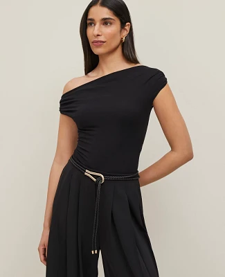 Ann Taylor Asymmetrical One-Shoulder Top Women's