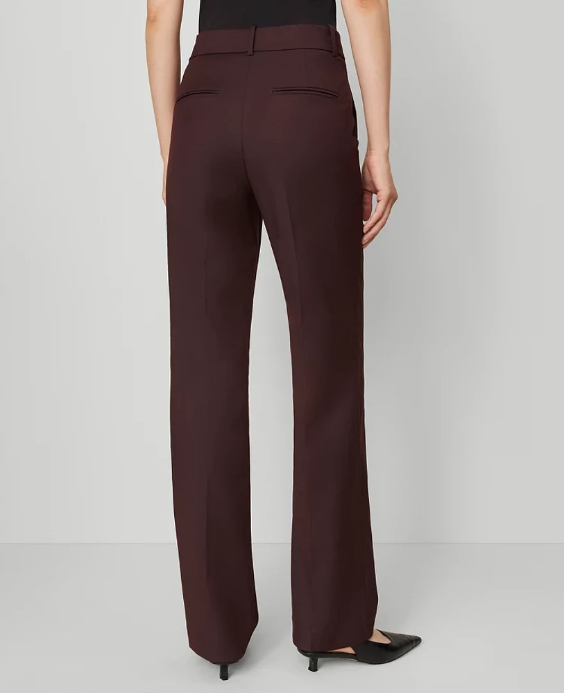 Ann Taylor The High Rise Slim Trouser Pant Classic Burgundy Women's