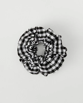 Ann Taylor Gingham Scrunchie Black Women's