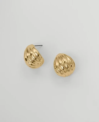 Ann Taylor Textured Teardrop Stud Earrings Goldtone Women's