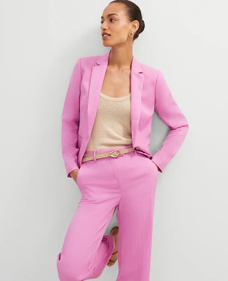 Ann Taylor The Hutton Blazer Twill Pink Orchid Women's