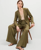Ann Taylor The Hutton Blazer Size 10 Moss Green Women's