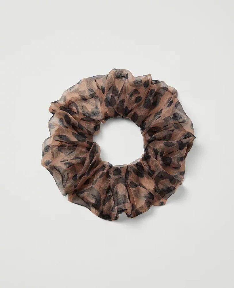 Ann Taylor Cheetah Scrunchie Brown Multi Women's