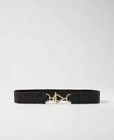 Ann Taylor Straw Stretch Belt Women's