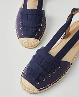 Ann Taylor Weekend Collection Lace-Up Espadrille Flats Women's
