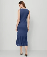 Ann Taylor Ruffle Hem Sweater Dress Women's