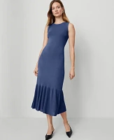 Ann Taylor Ruffle Hem Sweater Dress Women's