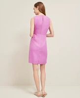Ann Taylor Petite Linen Blend Shift Dress Size 6 Orchid Glow Women's