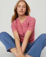 Ann Taylor Weekend Collection Scalloped Henley Sweater Women's