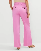 Ann Taylor The Petite Straight Trouser Pant Twill Pink Orchid Women's