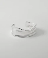 Ann Taylor Wavy Textured Metal Cuff Bracelet Women's