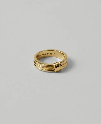Ann Taylor Metal Textured Knot Ring Women's