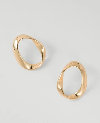 Ann Taylor Twisted Metal Stud Earrings Women's
