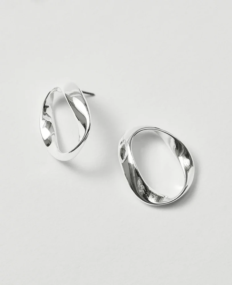 Ann Taylor Twisted Metal Stud Earrings Women's
