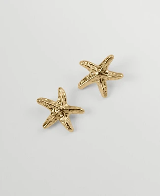 Ann Taylor Starfish Stud Earrings Goldtone Women's