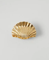 Ann Taylor Metal Shell Hair Clip Goldtone Women's