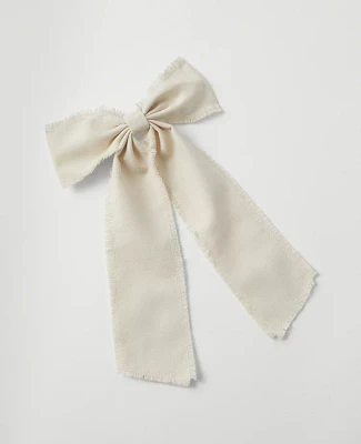 Ann Taylor Weekend Collection Bow Barrette Ivory Women's