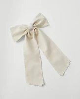 Ann Taylor Weekend Collection Bow Barrette Ivory Women's