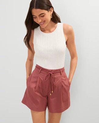 Ann Taylor Weekend Collection Ribbed Tank Top Size XS Winter White Women's