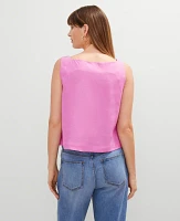 Ann Taylor Linen Blend Tank Top Women's