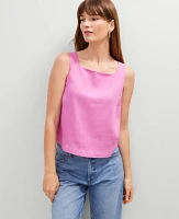 Ann Taylor Linen Blend Tank Top Women's